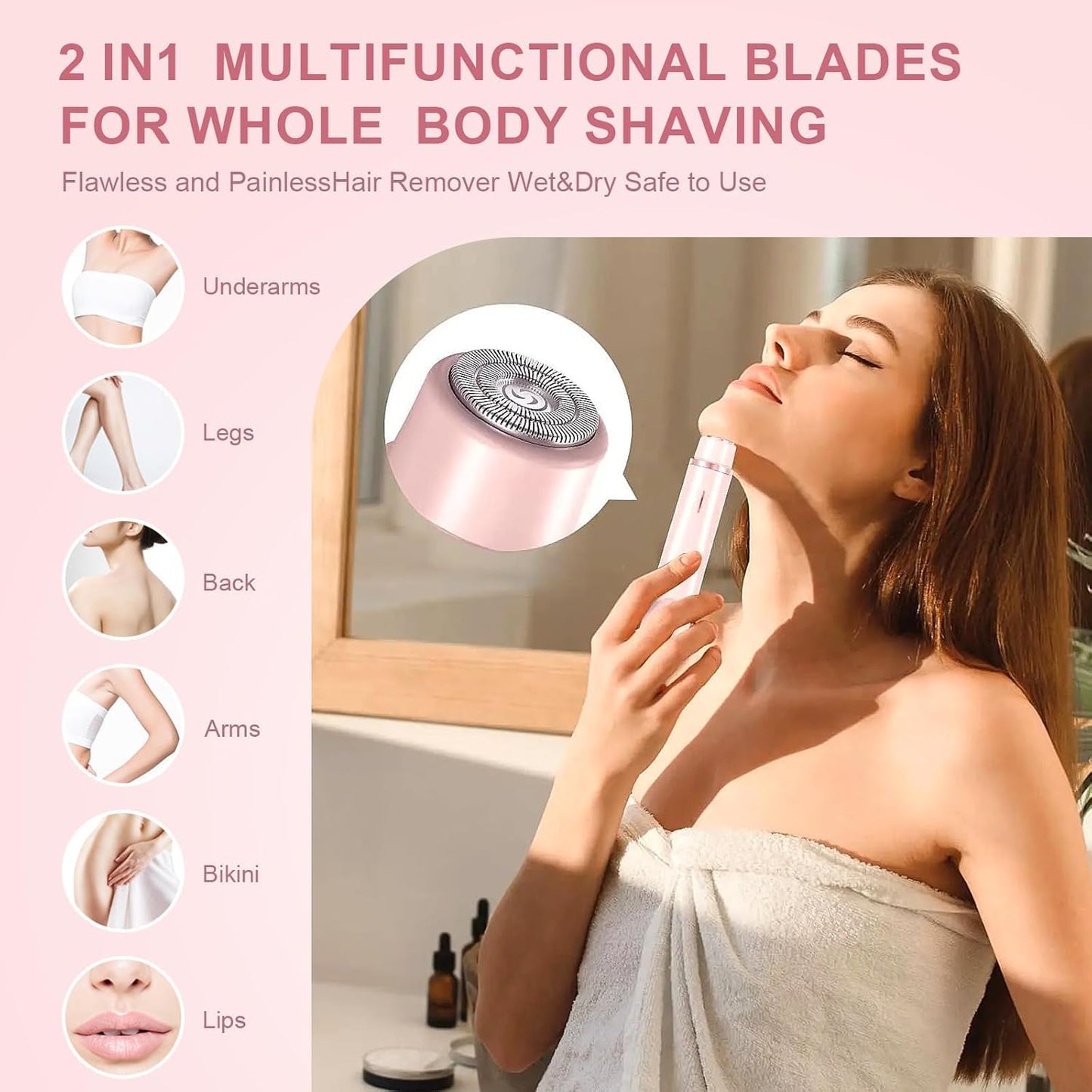 2 in 1 Dual Head Shaver Women | 🔥 40% OFF