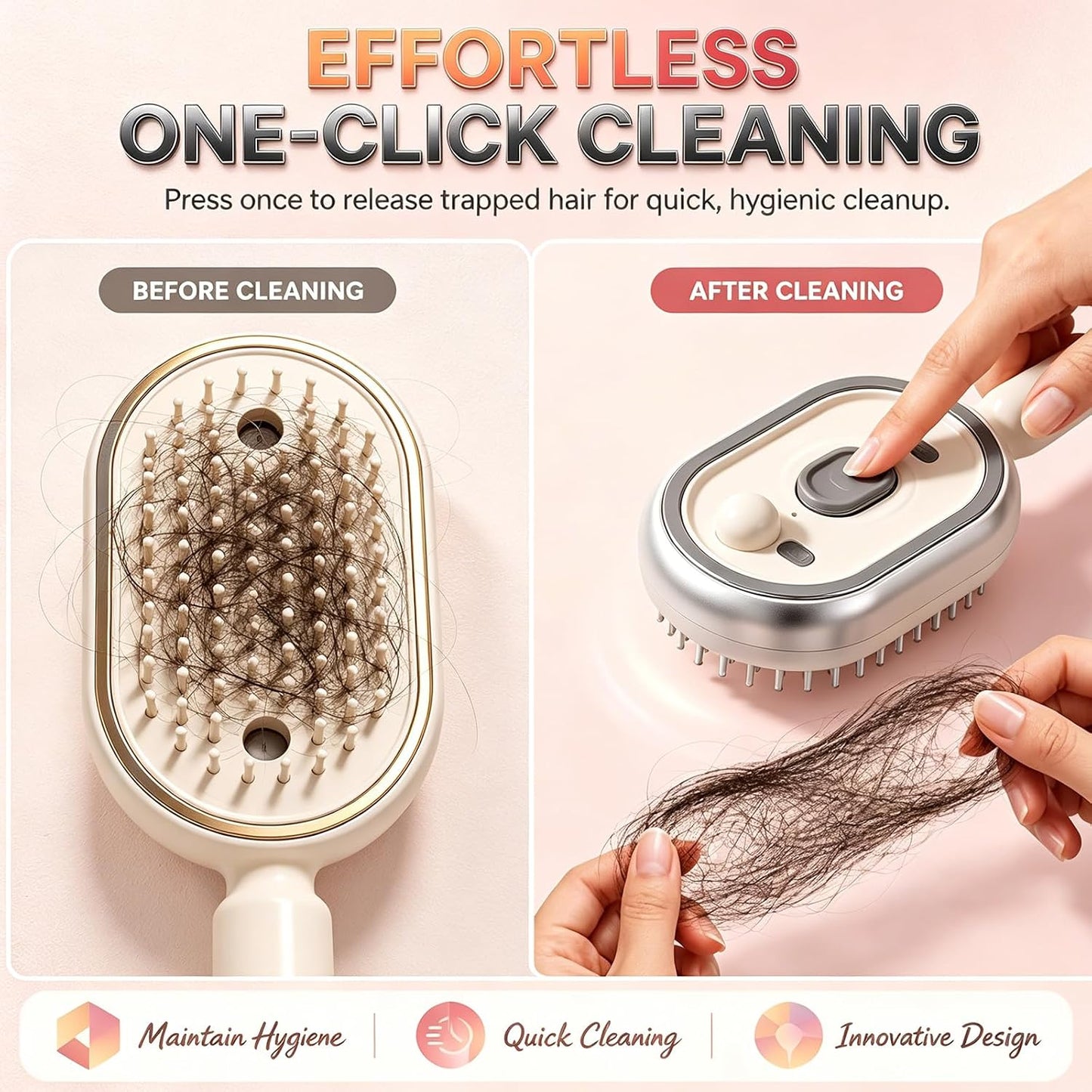 Rechargeable Electric Steam Hair Brush | 🔥 40% OFF