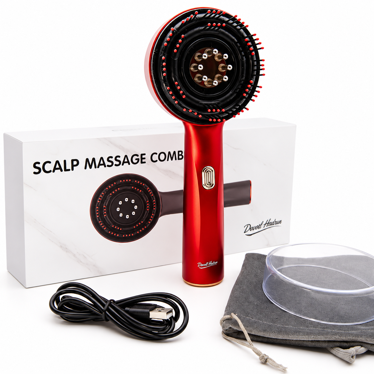 Scalp Massage Brush with Oil Applicator