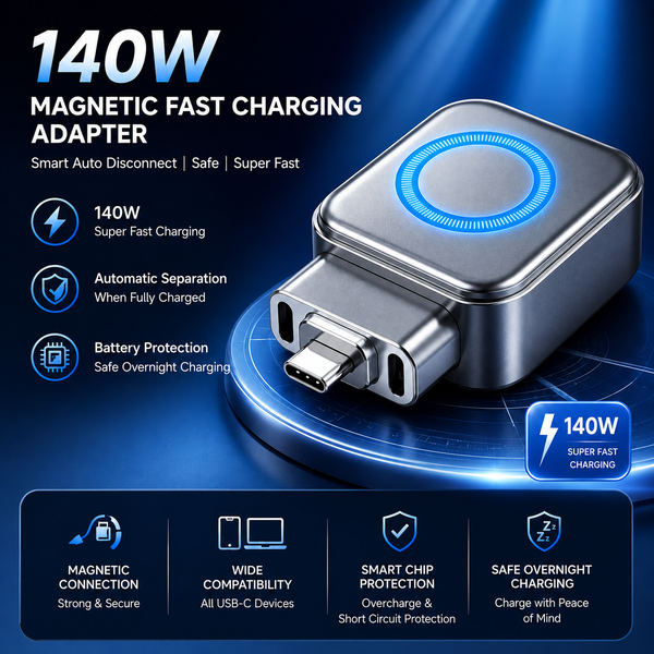 Magnetic USB-C Fast Charging Adapter
