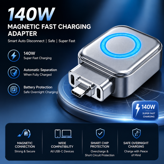 Magnetic USB-C Fast Charging Adapter | 🔥 Save 45%